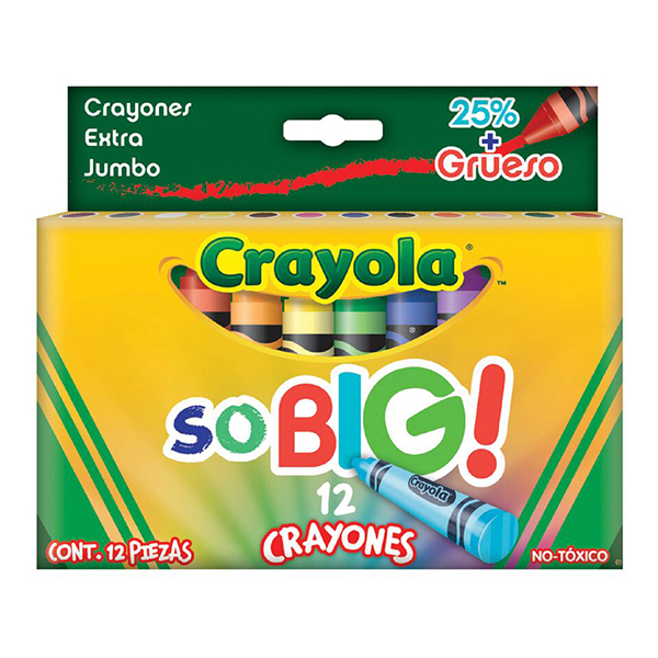 12 Crayones extra jumbo So Big