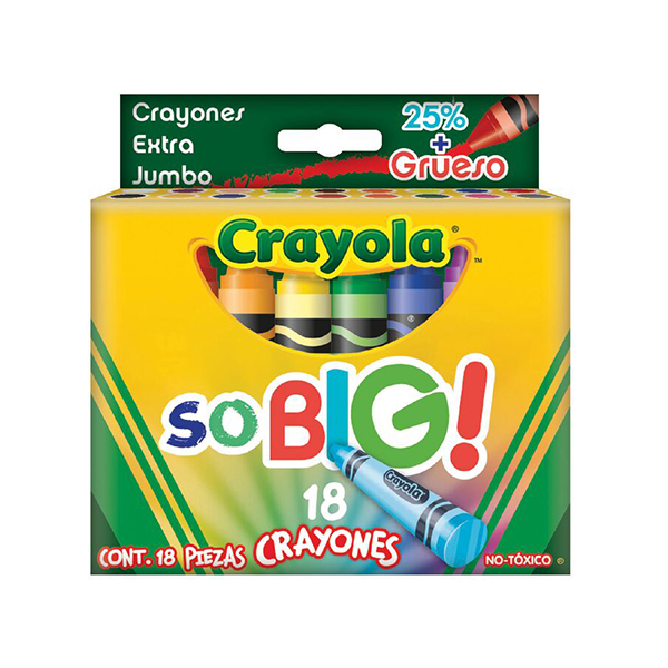 18 Crayones extra jumbo So Big