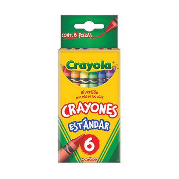 6 Crayones Estandar