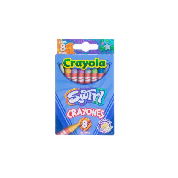 8 CRAYONES ESTÁNDAR  SWIRL​
