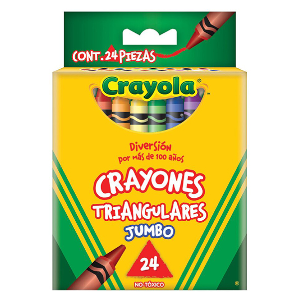 24 Crayones Triangulares
