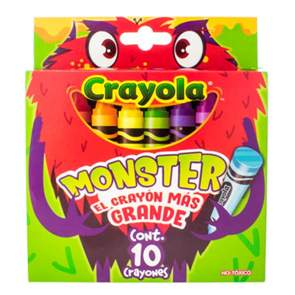 10 CRAYONES MONSTER