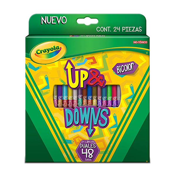 24 Lápices de color Duales: Up & Downs 