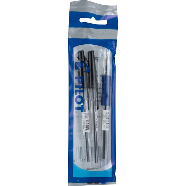 BOLIGRAFO BPT NEGRO FINO BLISTER C/2