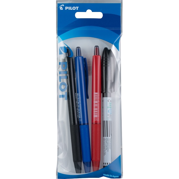 BOLIGRAFO BPR SURTIDO MEDIANO BLISTER C/3 (1 NEGRO, 1 AZUL, 1 ROJO)