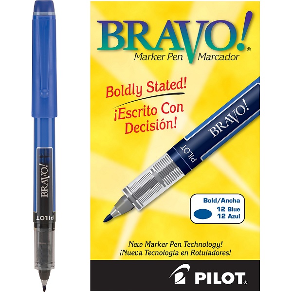 MARCADOR BRAVO AZUL MEDIANO