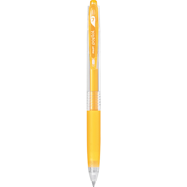 BOLIGRAFO RETRACTIL POP LOL Fino (0.7 MM.) NARANJA CLARO NEON