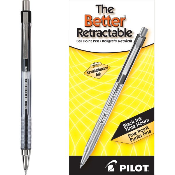 BOLIGRAFO BETTER BP145 NEGRO RETRACTIL PUNTO FINO (0.7MM.)