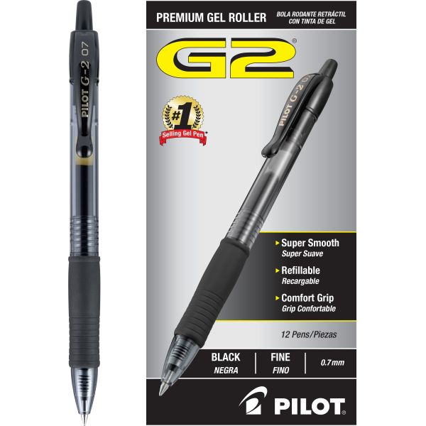 BOLIGRAFO G2-7 NEGRO FINO