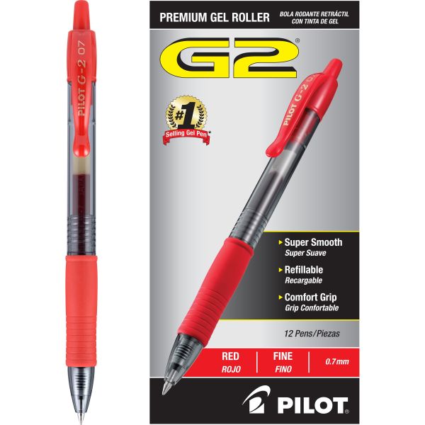 BOLIGRAFO G2-7 ROJO FINO
