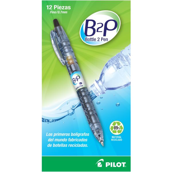 BOLIGRAFO B2P TINTA GEL NEGRA FINO