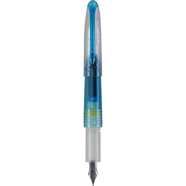 Pluma fuente Petit 1, tinta líquida color turquesa, punto fino
