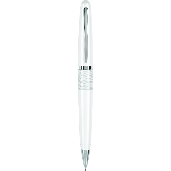 Lapicero mecánico Metropolitan White Tiger, cuerpo blanco, minas 0.5 mm., estuche con 1 pieza
