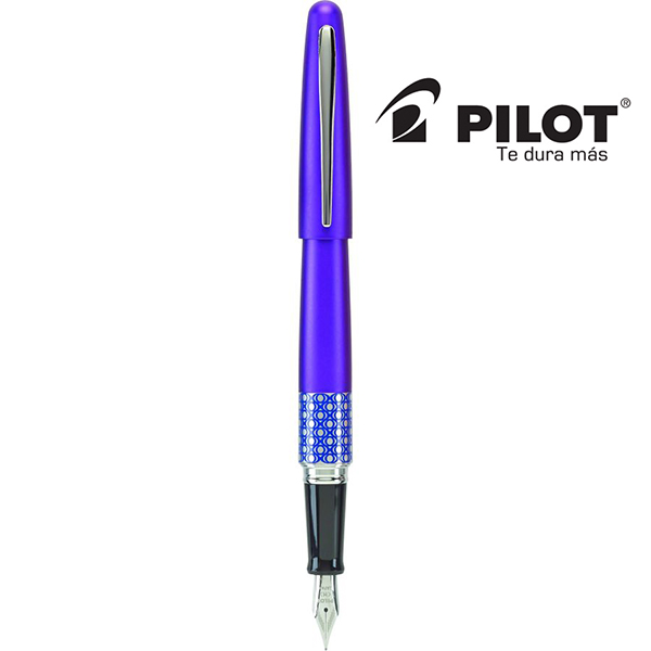 Pluma fuente Metropolitan Retro Pop morada, tinta negra.