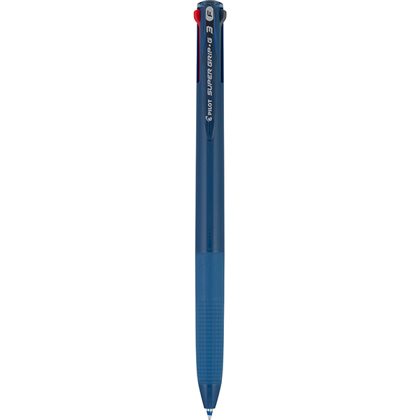 Bolígrafo multitinta (negro, azul, rojo) Super Grip G3, cuerpo turquesa