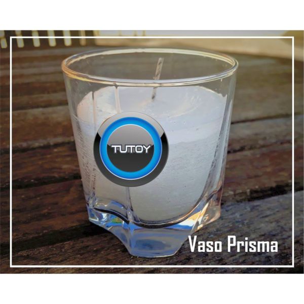 VELADORA VASO PRISMA