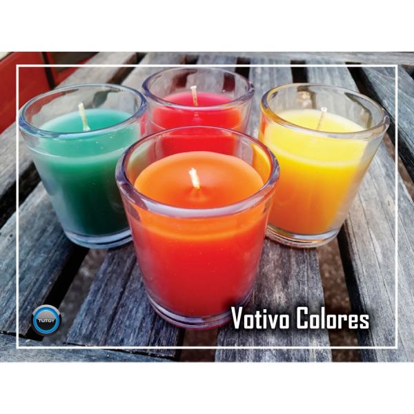 VELADORA Vaso Votivo Colores