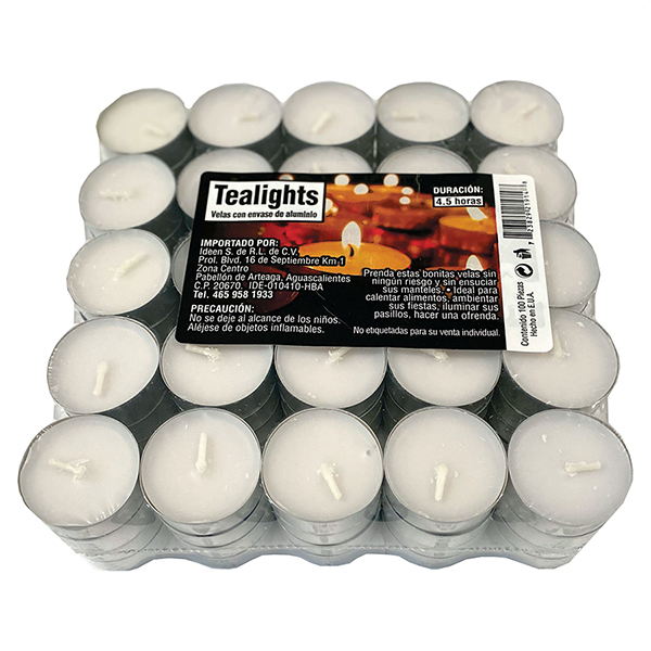 TEA LIGHT CHAROLA C-100