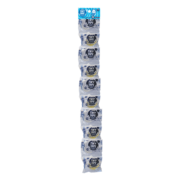 CINTA ADHESIVA TIKY TAPE 12 mm X 10 m TIRA C-12 CAJA C/30
