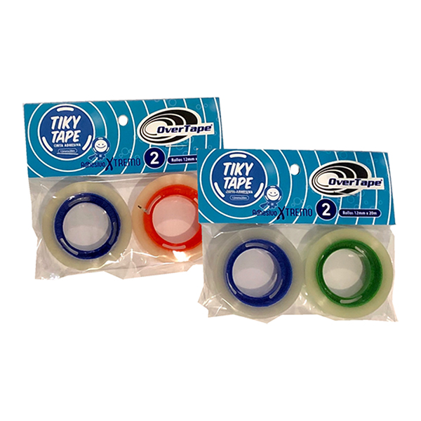CINTA ADHESIVA TIKY TAPE 12mm x 20 m Bl-2